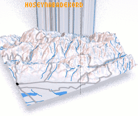 3d view of Ḩoseynābād-e Kord