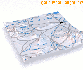 3d view of Qal‘eh-ye Allāhqolībeyg