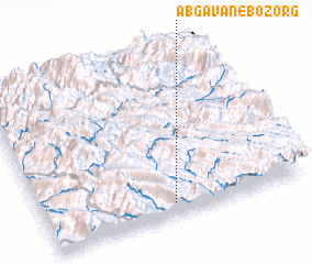 3d view of Āb Gāvān-e Bozorg