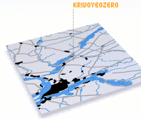 3d view of Krivoye Ozero