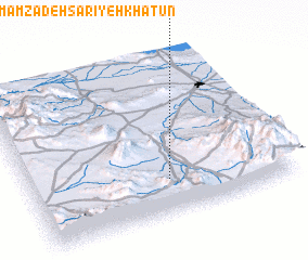 3d view of Emāmzādeh Sārīyeh Khātūn