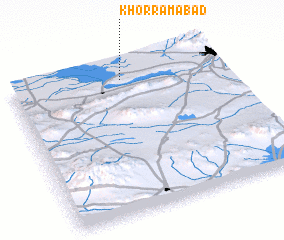 3d view of Khorramābād