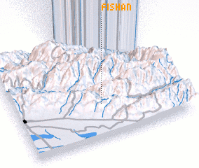 3d view of Fīshān