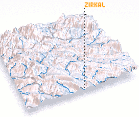 3d view of Zīr Kal