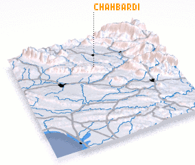 3d view of Chāh Bardī