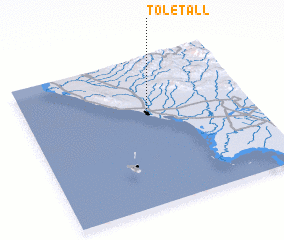 3d view of Tol-e Tall