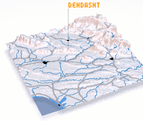 3d view of Deh Dasht