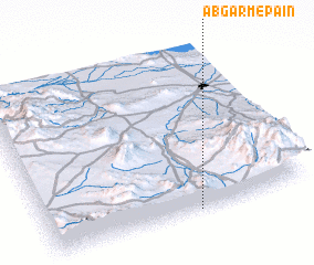 3d view of Āb Garm-e Pāʼīn