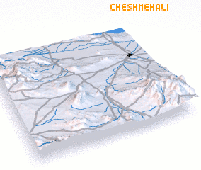 3d view of Cheshmeh ‘Alī