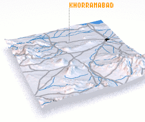 3d view of Khorramābād