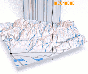 3d view of Kāz̧emābād