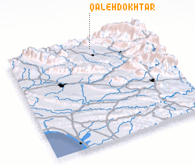 3d view of Qal‘eh Dokhtar