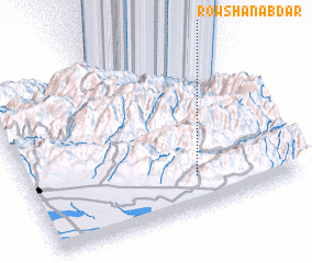 3d view of Rowshan Ābdar