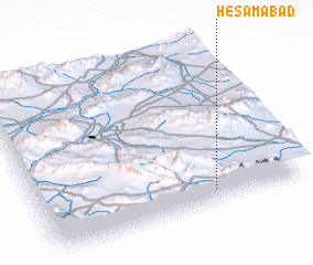 3d view of Ḩeşamābād