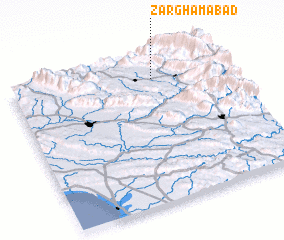 3d view of Zarghāmābād