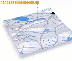 3d view of Āḩmadābād-e E‘temād ed Dowleh