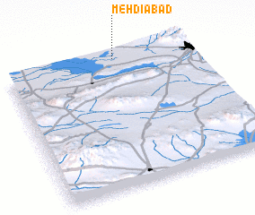 3d view of Mehdīābād