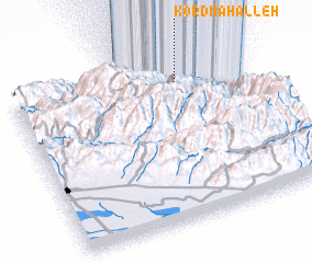 3d view of Kord Maḩalleh