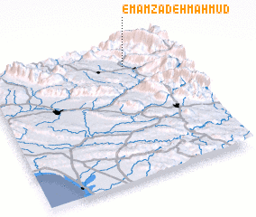 3d view of Emāmzādeh Maḩmūd