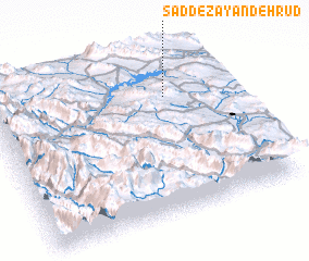 3d view of Sadd-e-Zāyandeh Rūd