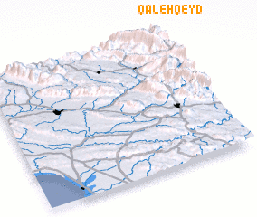 3d view of Qal‘eh Qeyd