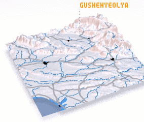 3d view of Gūsheh-ye ‘Olyā