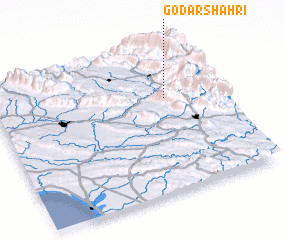 3d view of Godār Shahrī