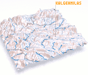 3d view of Kalgeh Mīlās