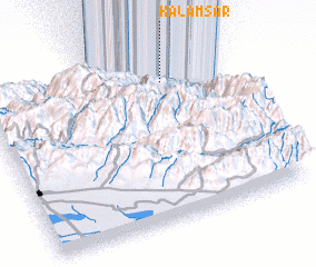 3d view of Kalām Sar