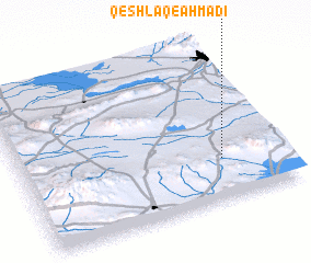 3d view of Qeshlāq-e Aḩmadī