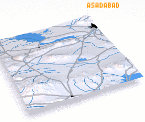 3d view of Asadābād