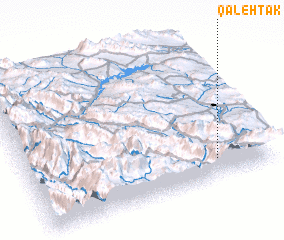 3d view of Qal‘eh Tak