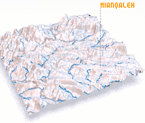 3d view of Mīān Qal‘eh