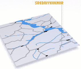 3d view of Sredniy Kukmor