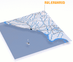 3d view of Māl-e Maḩmūd