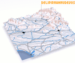 3d view of Delī Pīr Maḩmūd-e Vostá