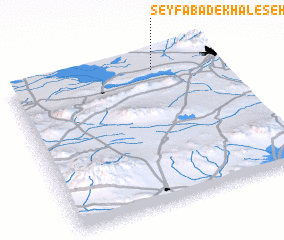 3d view of Seyfābād-e Khāleşeh