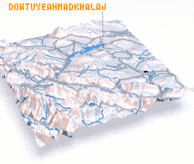 3d view of Dowtūy-e Aḩmad Khalaj