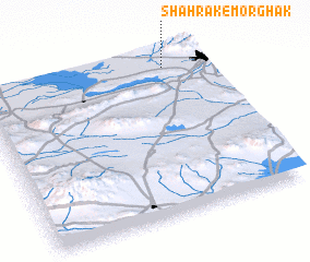 3d view of Shahrak-e Morghak