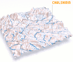 3d view of Chāl Shīrīn