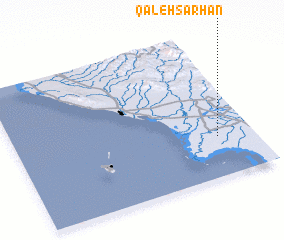 3d view of Qal‘eh Sarhān