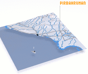 3d view of Pīr Bahrūman