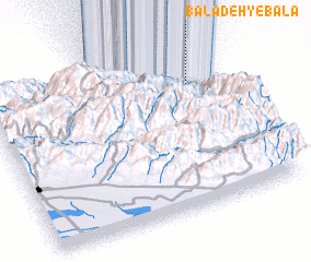 3d view of Baladeh-ye Bālā