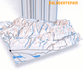 3d view of Baladeh-ye Pāʼīn