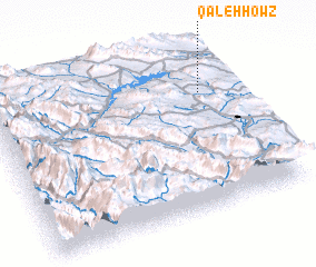 3d view of Qal‘eh Ḩowẕ