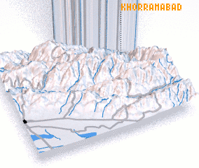 3d view of Khorramābād