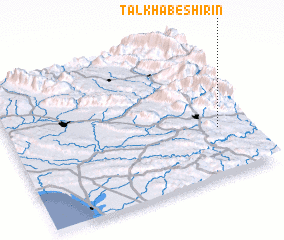 3d view of Talkh Āb-e Shīrīn