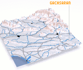 3d view of Gach Sārān