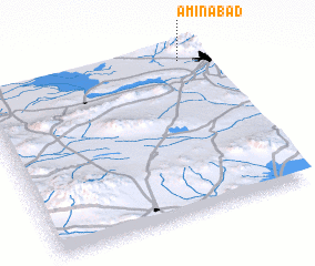 3d view of Amīnābād