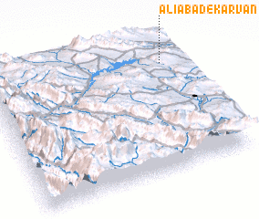 3d view of ‘Alīābād-e Karvan